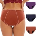 thumbnail image 2 of Culottes Menstruelles pour Femmes Flux Abondant, Culottes Réutilisables Anti-Fuites Post-Partum pour Incontinence Menstruelle 3 Pcs, 2 of 8