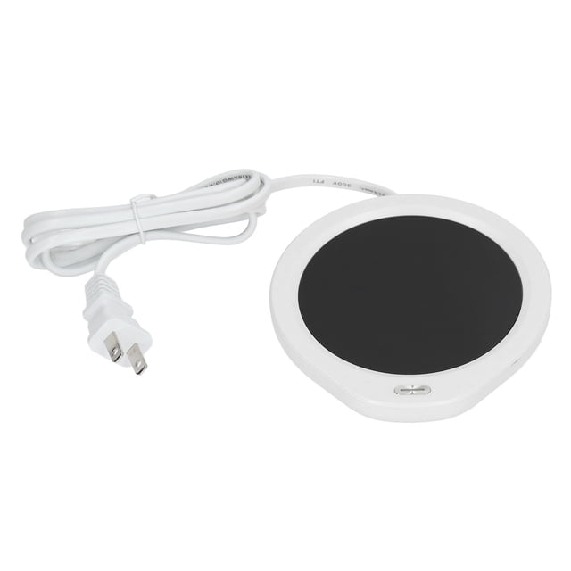 Coffee Mug Warmer, Tea Warmer Automatic Power Off Energy Saving Power Electroplated Buttons For Tea For Coffee For Office White