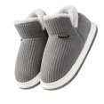 thumbnail image 1 of Kcodviy Women Slippers Autumn and Slippers for Women Fuzzy Winter Solid Color Comfortable S Platform Slippers for Women Flat Bag with Warm Boot Slippers Women Non Slip, 1 of 9