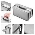 thumbnail image 2 of 160 Capacity DVD Wallet, Large Storage Holder Binder Nylon Gray CD Carry Case Bag Protective Zipper, 2 of 6