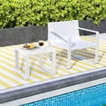 thumbnail image 2 of Gymax Outdoor Side Table Set of 2 18'' Weather Resistant Adirondack Table Patio White, 2 of 10
