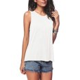 thumbnail image 1 of Women's Summer Sleeveless Pleated Back Closure Casual Tank Tops, 1 of 4