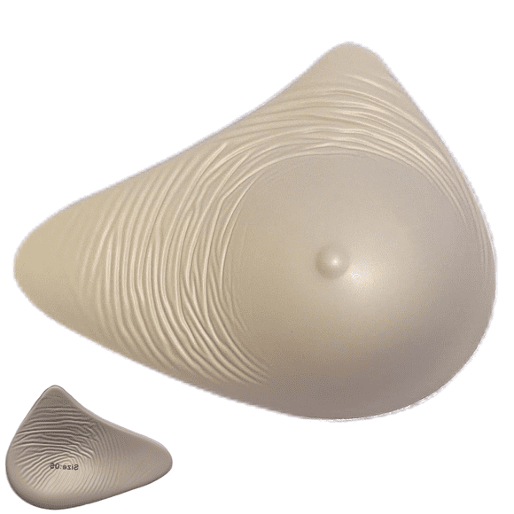 BIMEI Forme Mammaire Artificielle Symétrique Post-Mastectomie Prothèse Mammaire Forme en Spirale Seins une Seule Pièce, Gauche, 6
