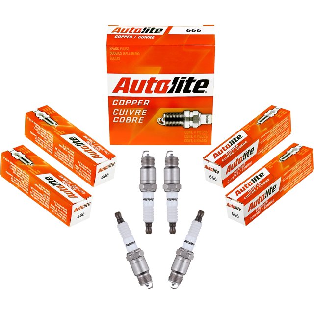 Autolite 666 Copper Resistor Automotive Replacement Spark Plug (1 Pack)