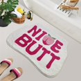thumbnail image 1 of SHIYUE Pink Bath Mat, Soft Absorbent Non Slip Rug, Washable Microfiber Cool Shower Decor (Peach 18"x26"), 1 of 8