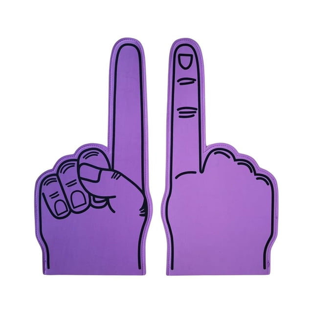 tredstone Gants de Cheerleading de Remplacement Réutilisables Mignons Flexibles pour Événements Sportifs Fête Compétition Accessoires Violet Noir