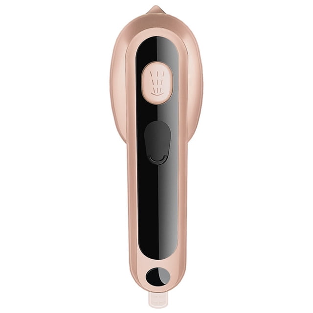 Deals of The Day Clearance! Portable Mini Handheld Garment Lightweight For Clothes, featuring a rose gold finish and black accents. This compact steamer is ideal for ironing clothes, curtains, and bedding, with high-temperature steam for wrinkle removal and cleaning surfaces. A portable steamer perfect for travel and home use, combining convenience and versatility.