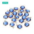 thumbnail image 3 of Unique Bargains Crystal Birthstone Charm, September Pendants Drop Bead Dark Blue, for Jewelry Making, 20 Pack, 3 of 6