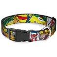 thumbnail image 1 of Dog collar Plastic clip classic Action comics Issue 1 cover Superman Lifting car 18 to 32 Inches 1.5 Inch Wide, 1 of 6