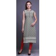 thumbnail image 2 of Bimba Tuniques Droites pour Femmes Imprimées Sans Manches Kurti Décontractée Robe Petite, 2 of 5
