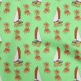 thumbnail image 1 of oneOone Velvet Light Green Fabric Beach Sewing Material Print Fabric By The Yard 58 Inch Wide, 1 of 4