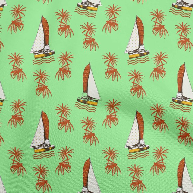 oneOone Velvet Light Green Fabric Beach Sewing Material Print Fabric By The Yard 58 Inch Wide