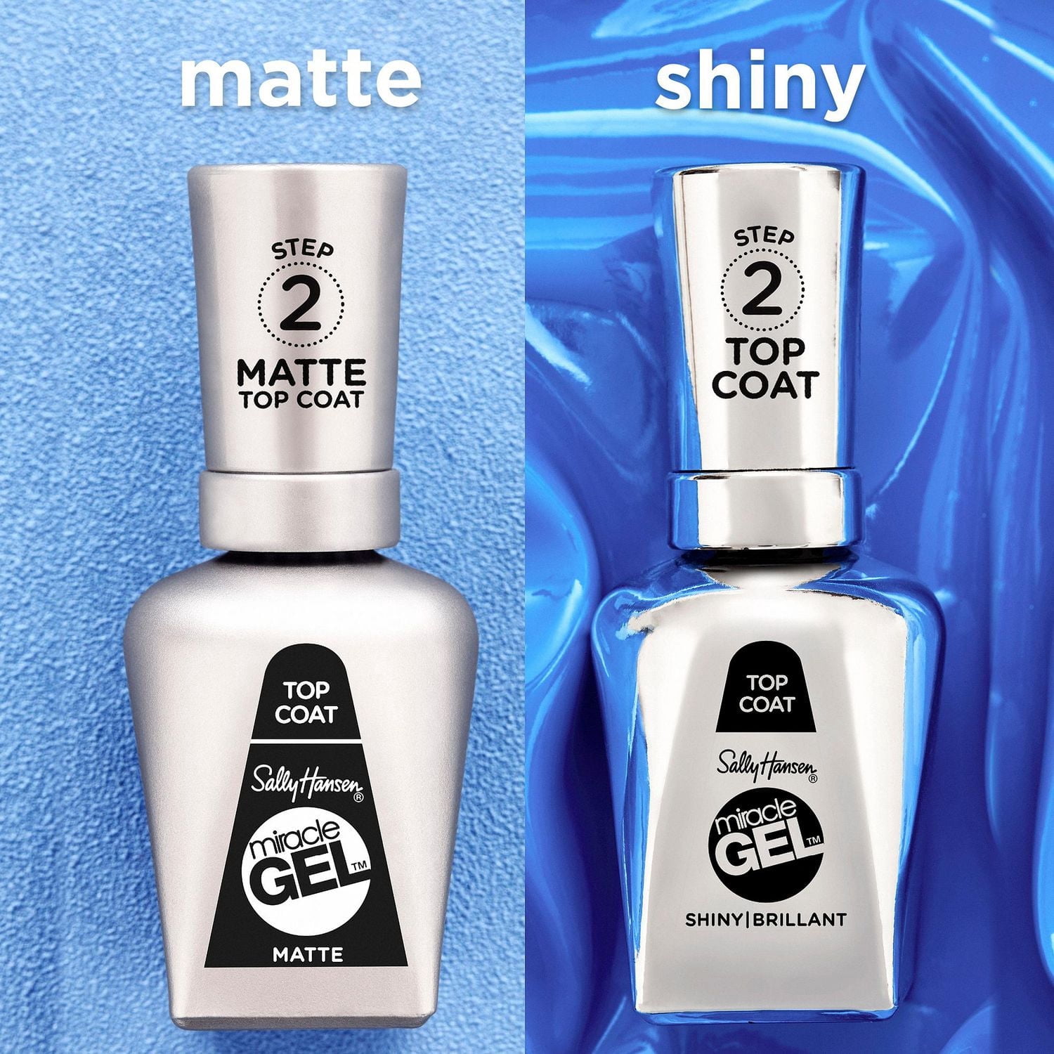 Sally Hansen - Miracle Gel™ Top Coat Activator, 2 Step Gel-like System, No UV Light Needed, Up to 8 Day of colour & shine