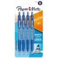 thumbnail image 1 of Paper Mate Stylo Gel, Stylo Rétractable Profil, Pointe Moyenne (0.7 mm), Bleu, 4 Unités, 1 of 5