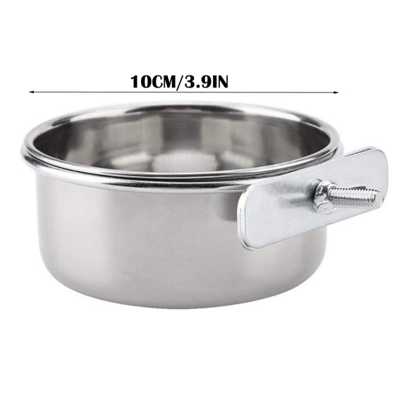 Stainless Steel Bird Feeder Food Box With Water Cup