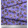 thumbnail image 3 of Soimoi Poly Georgette Fabric Stripe & Floral Artistic Fabric Prints By Yard 42 Inch Wide, 3 of 3