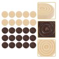 thumbnail image 3 of 96pcs Universal Round Backgammon Chess Chessman Wood Backgammon Chess Pieces, 3 of 8