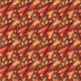 thumbnail image 1 of Ahgly Tapis de Zone Carré Orange Transitionnel Lavable en Machine, 6 Pieds Carré, 1 of 7