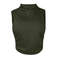 thumbnail image 1 of Mode Femmes T-Shirt Sans Manches Uni Blouse Chemises Gilet Court Ajusté Hauts, 1 of 4