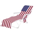 thumbnail image 2 of LSLJS Beach Chair Cover with Side Pockets, Microfiber Chaise Lounge Chair Towel Cover for Sun Lounger Pool Sunbathing Garden Beach Hotel, Easy To Carry Around, 2 of 6