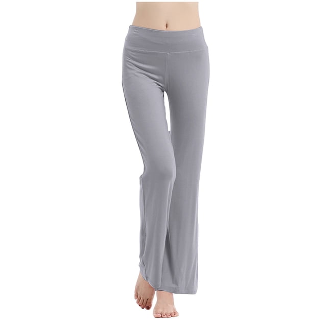 Timegard Yoga Pants for Women High Waist Comfort Loose Soft Fall Casual Solid Color Workout Gym Pants