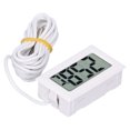thumbnail image 2 of Digital Hygrometer,, Impact Resistance Digital Temperature Meter, LCD Display  For Greenhouse For Garden For Smart Home For Humidors White, 2 of 8