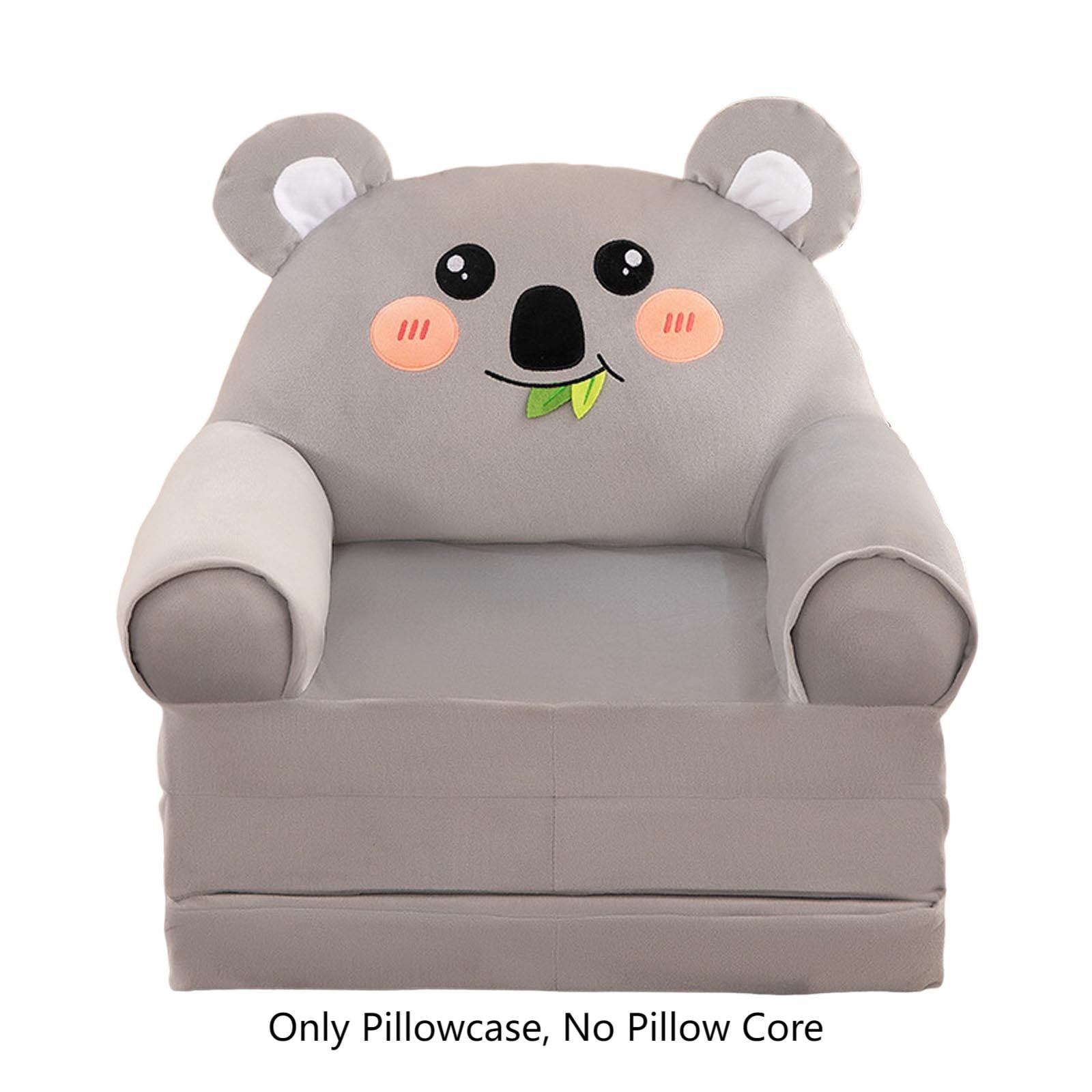 Folding Children's Sofa Backrest Armchair 2 in 1 Folding Children's Sofa Cute Cartoon Lazy Sofa Without Padding or Padding Core