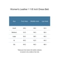 thumbnail image 2 of CTM® Ceinture Habillée en Cuir 1 1/8 Pouce (Lot de 2 Couleurs) (pour Femmes), 2 of 2