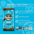 thumbnail image 2 of Zazubean Organic Chocolates Saltry Sea Salt & Almonds Dark Chocolate Bars with Coconut Sugar (12 x 85g), 2 of 5