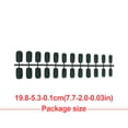 thumbnail image 3 of 1 Set Glue on Nails Medium Length Files Solid Color Glue Stick Full Cover Wraps Art Decals Artificial Beauty Tool Manicure Kit Decorations 3, 3 of 6
