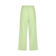 thumbnail image 5 of lcziwo Women's Plus Size Casual Drawstring Wide Leg Capris, Green, 5 of 5