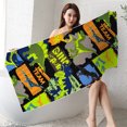 thumbnail image 4 of Sandproof Beach Blanket Lightweight Microfiber Beach Towel Super Lightweight Colorful Bath Towel Sandproof Beach Blanket Multi-Purpose Towel for Travel Swimming Pool Sand Towel Beach Towel, 4 of 4