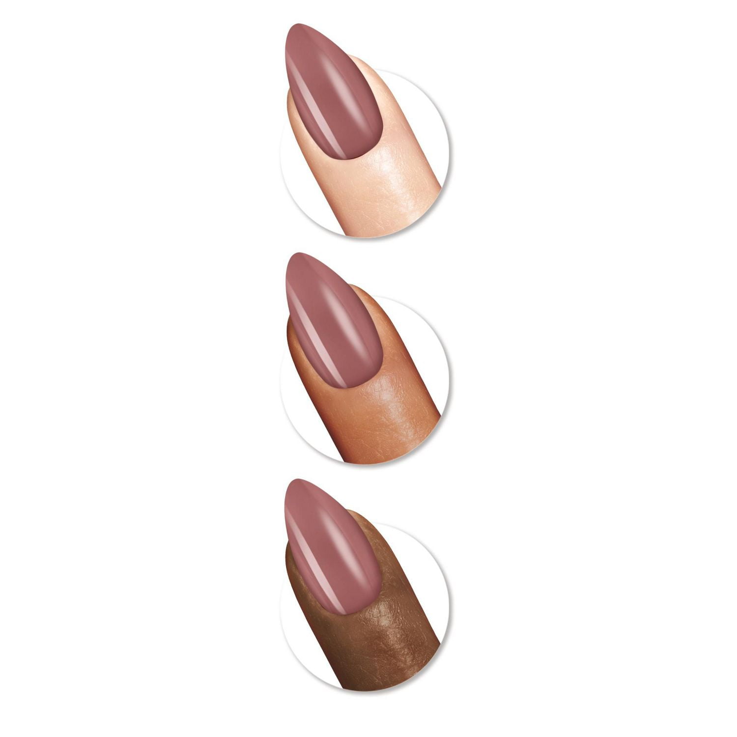 Sally Hansen - Salon Effects® Perfect Manicure™ ongles à coller modèle amande - inclut 24 faux ongles premium , une lime à ongles, un bâtonnet en bois, un tampon de préparation, des languettes adhésiv