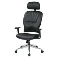 thumbnail image 4 of Black Bonded Leather Managers Chair by Office Star, 4 of 10