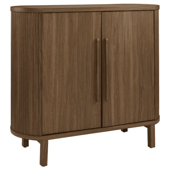 Bouclair Walnut Veneer Buffet with Two Doors