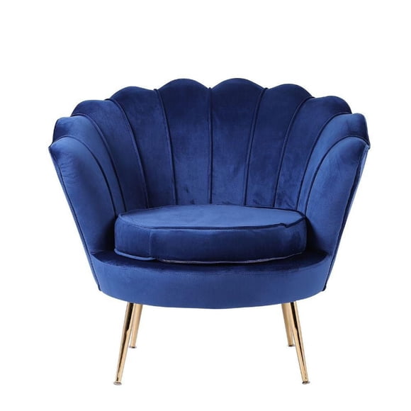 Plata Decor QUEEN LOUNGE CHAIR BLUE LIVING ROOM