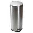 thumbnail image 1 of Better Homes & Gardens Kitchen Trash Can, 30 Litre Stainless Steel Round Step Garbage Bin with Soft Close Lid, Silver, 1 of 14