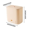 thumbnail image 4 of Poubelle Suspendue,Capacité De 5 L,Installation Facile,Porte D'Armoire De Cuisine,Rangement Propre,Acier Inoxydable,Pour Usage Domestique,for Utility Room,PENDANE,Beige, 4 of 8