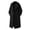 Black, variant on NTACZA Jackets Men Winter Gray Hooded Wool Peacoat Mid-Length Double-Breasted Trench Coat Men Outerwear Jacket,L