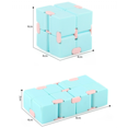thumbnail image 2 of 4 Pcs Infinity Cube Toy Stress Reducer for Adults and Kids to Relieve Anxiety and Stress, Mini Creative Folding Fidget Cube Puzzles Toy for Killing Time（Blue）, 2 of 8