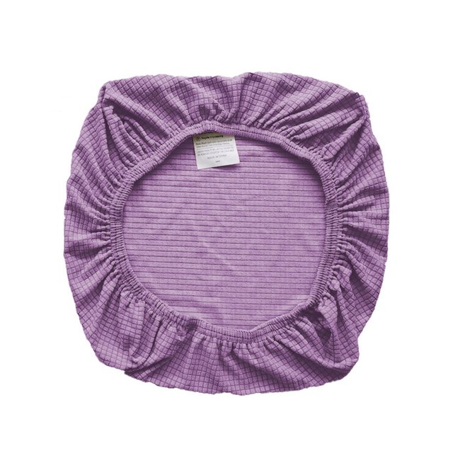 Chair Cushion Cover Seat Covers Backrest Chair Case Office Protector Soild Color Adjustable Dirt-Resistant for Banquet Home Kitchen Light Purple