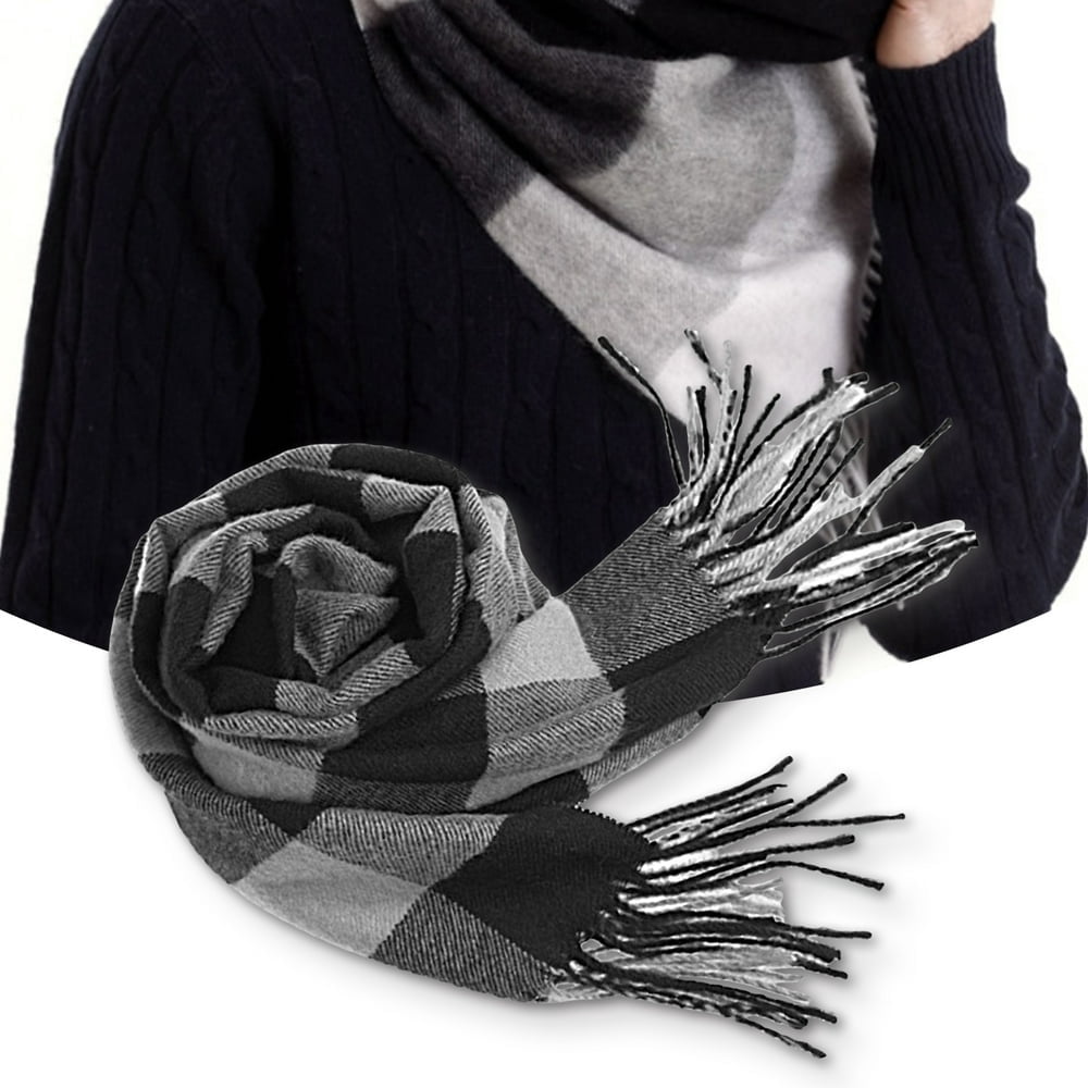 Men Scarf Thermal Windproof Trendy Washable Anti-pilling Men Winter Scarf