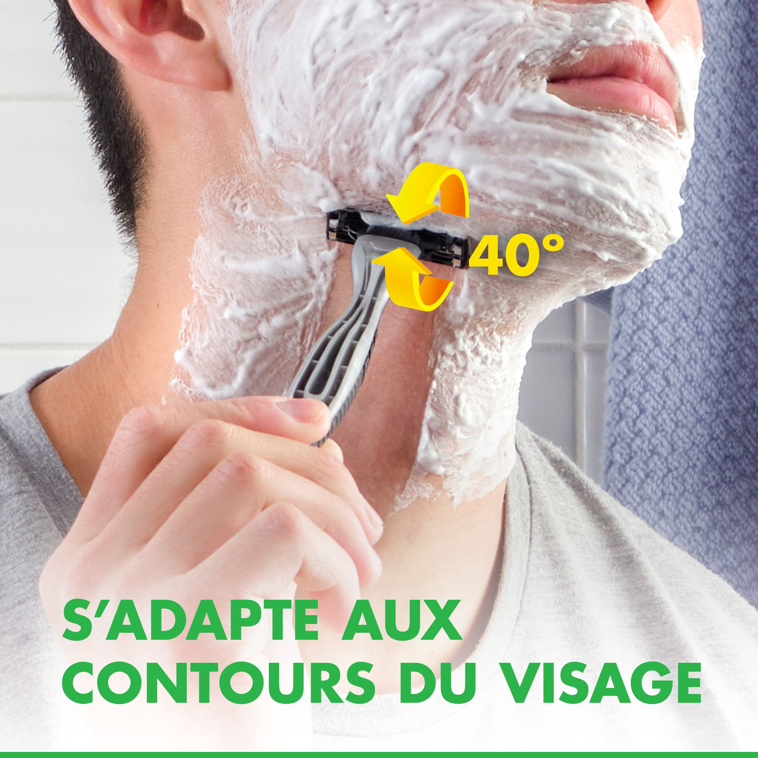 Rasoirs jetables pour hommes Gillette Mach3 Peau sensible