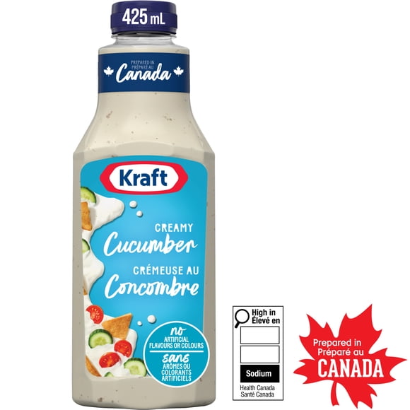 Kraft Creamy Cucumber Salad Dressing, 425 mL Bottle