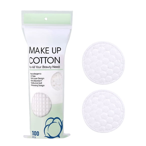 WIFKLSIIPG 100 Pcs Tampons pour Démaquiller le Visage Tampons Ronds Doux Ronds Blancs pour Visage Tampons Démaquillants Purs Démaquillant pour les Yeux pour Visage Démaquillant pour les Yeux Nettoyage Exfoliant