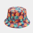 thumbnail image 2 of LinYooLi Chapeau Seau pour Femmes Motif Fruits Frais Réversible Chapeau de Pêcheur pour Hommes Adolescent Unisexe Sport Protection Solaire, 2 of 8