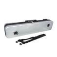 thumbnail image 4 of fastboy Étuis pour Queue de Piscine 1/2 Sac de Club Sac en PVC Noir Étui de Rangement Standard Indices Rigides Étanche Snooker Argent Verrouillable 85x12x18cm, 4 of 5