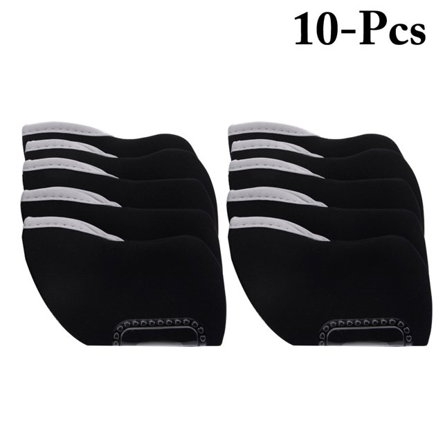Bangcool 10PCS Golf Club Head Cover Simple Golf Iron Cover Protective Head Cover