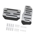thumbnail image 2 of jinwen 2 Pieces Brake Pedal Covers Set Auto Interior Accessories Automotive Generic Silvery, 2 of 9