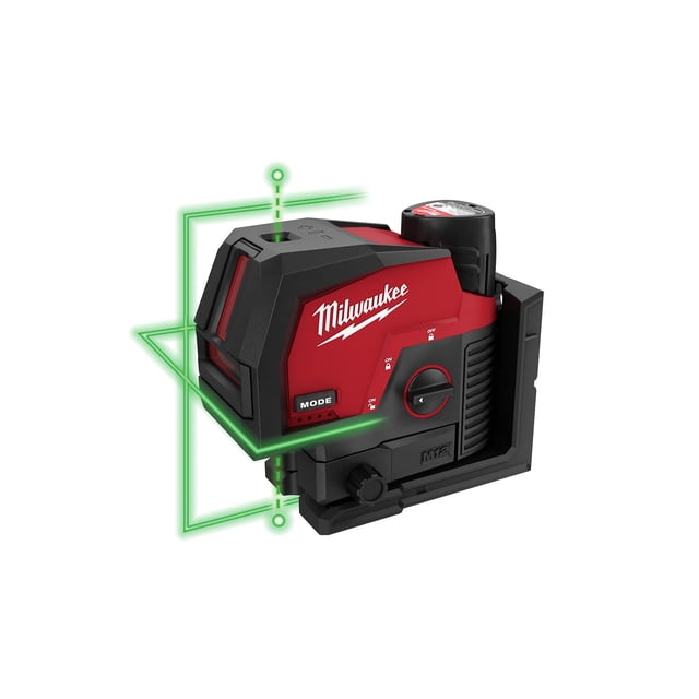 Milwaukee 3622-21 M12™ Green Cross Line & Plumb Points Laser Kit
